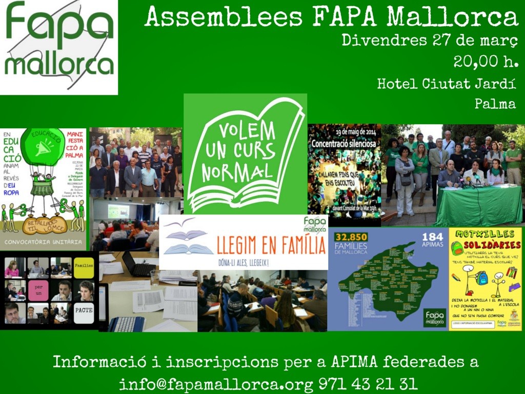 Assemblees FAPA Mallorca
