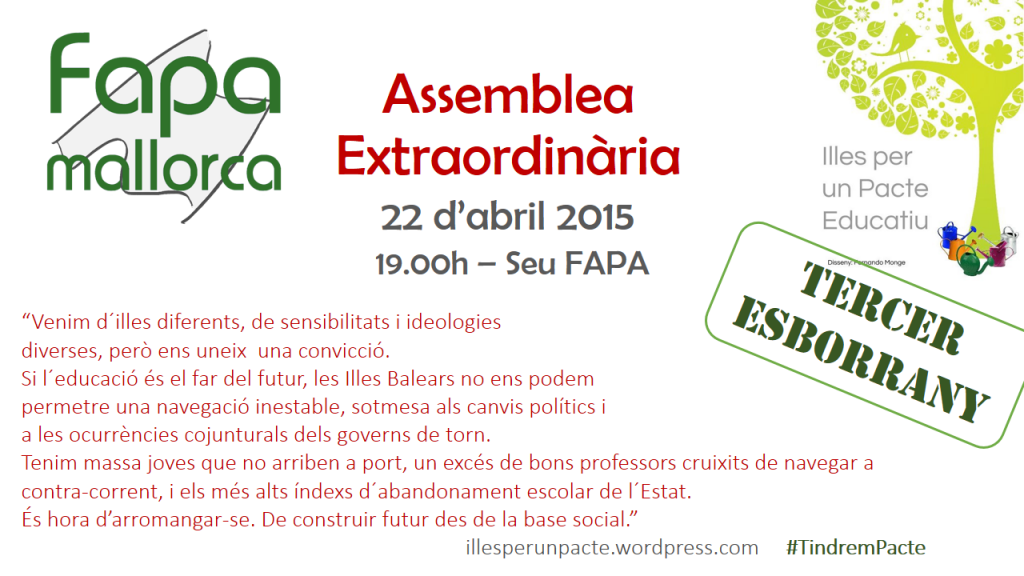 Assemblea extraordinaria abril 2015