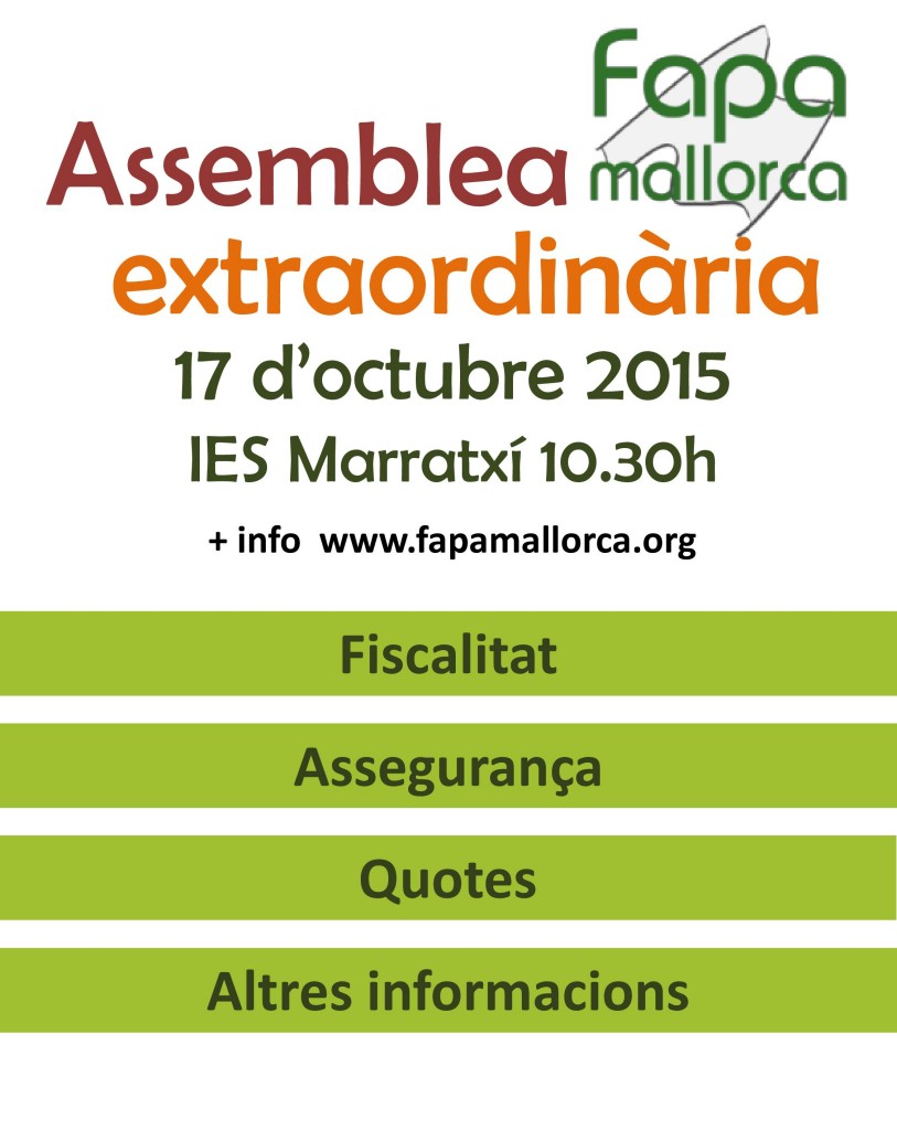 assemblea extraordinària octubre 2015