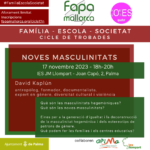 Cicle FAPA 23-24 Masculinitats, David Kaplún